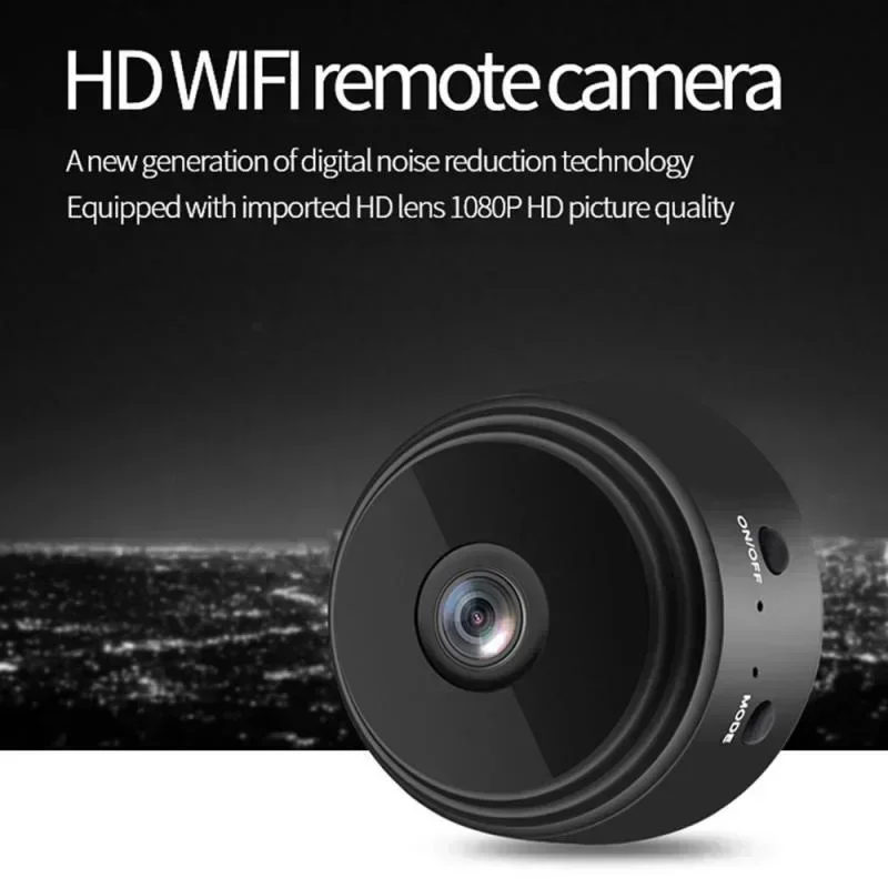Mini 1080P Wireless Night Vision Security Camera with 150° Wide-Angle Lens